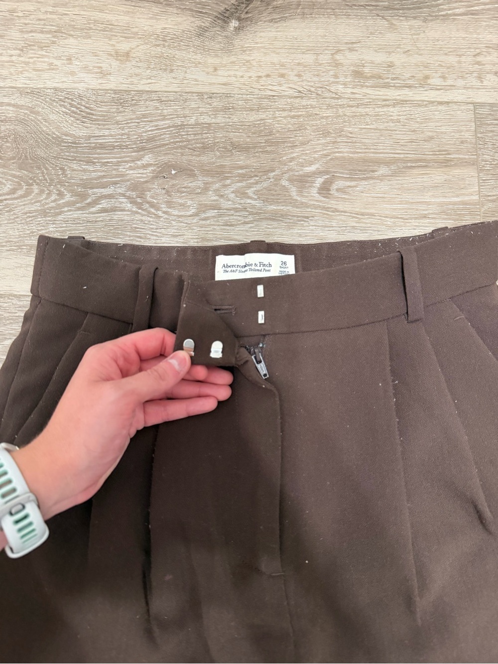 A&F Sloane Tailored Wide Leg Pant - Picture 3 of 7